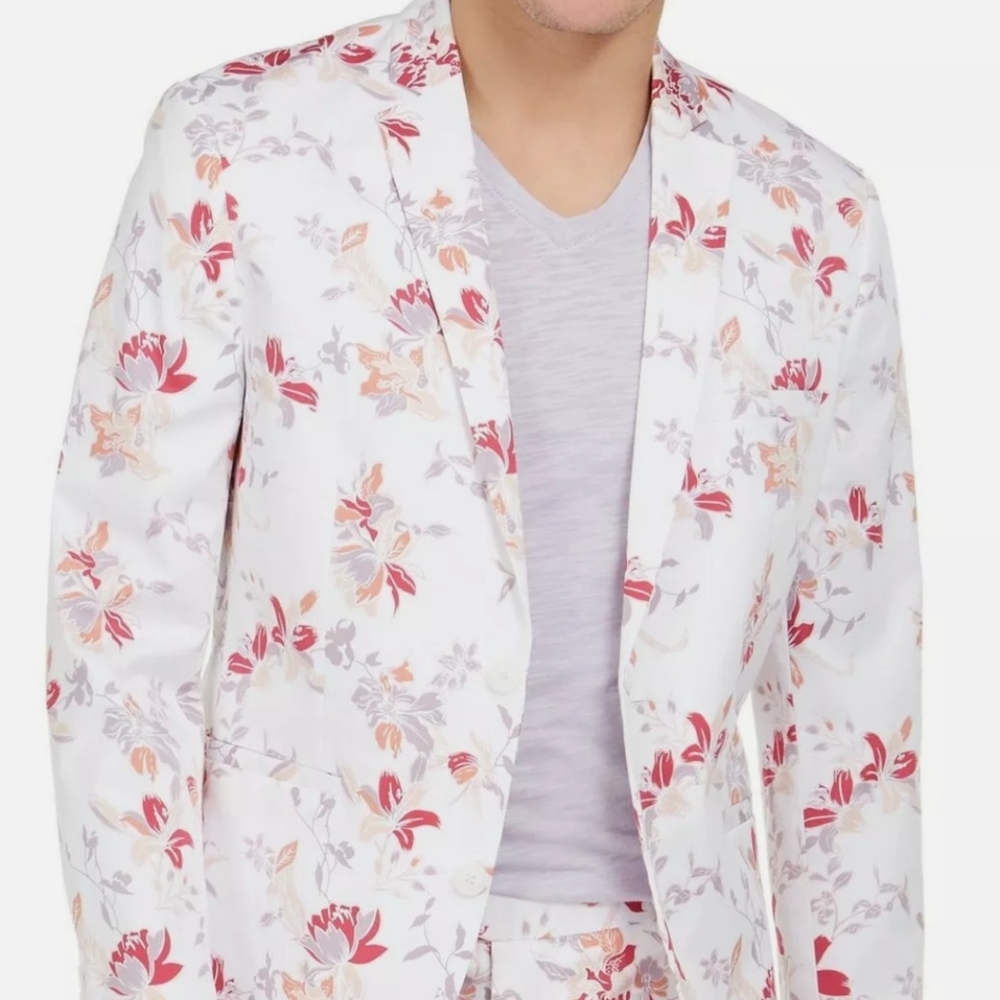 Inc floral blazer